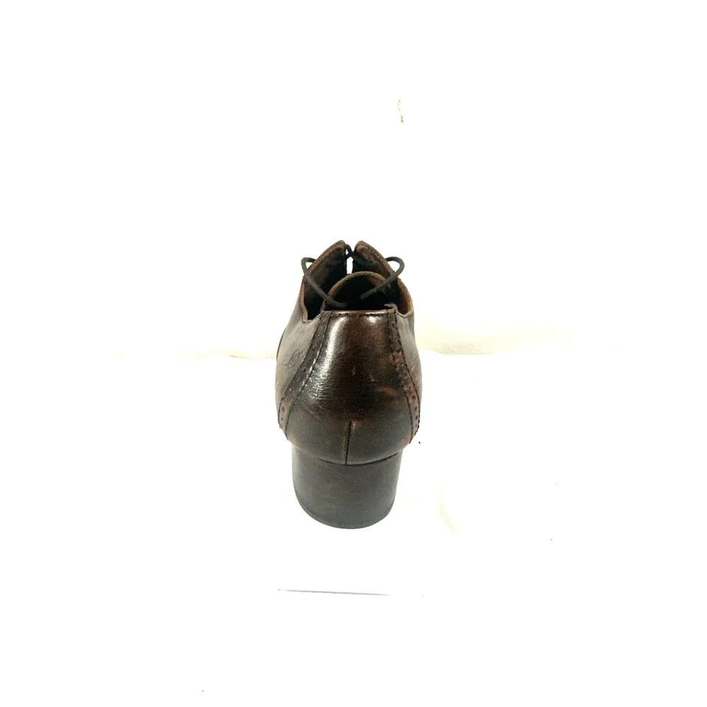 BORN Size 9 Leather Wingtip Naleigh Heeled Oxford Shoes EU 40.5 - Picture 11 of 15